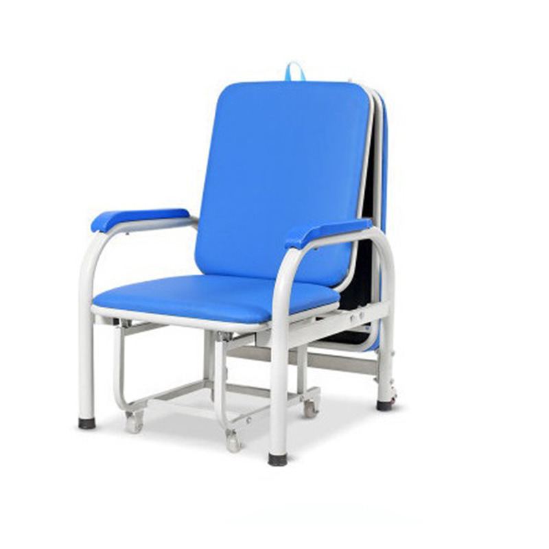 Hospital Foldable Medical Escort Chair nursing bed for the elderly bed accompany chair