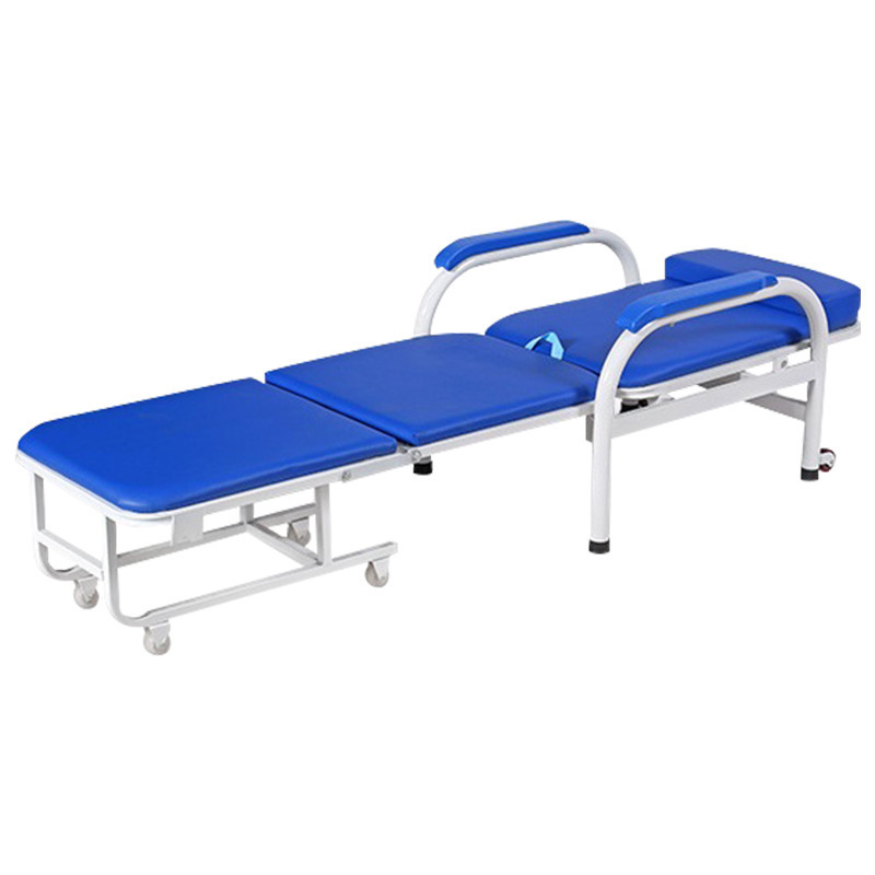 Hospital Foldable Medical Escort Chair nursing bed for the elderly bed accompany chair