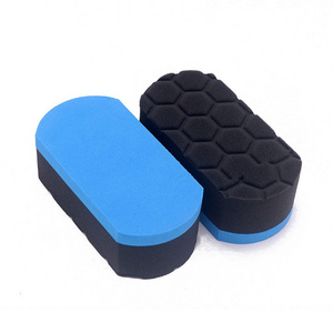 Easy Grip Soft Hex Logic Applicator Pad Car Detailing Tool Dressing Pad OEM 3 Days Sponges Sponge Tire Cleaning Foam EVA Black