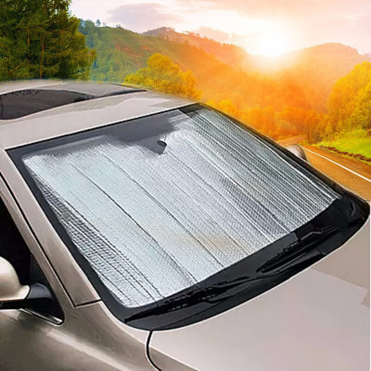 5 Layer Reflective Bubble Block Heat Auto Car Sun Visor Protector Windshield Sunshade Cover