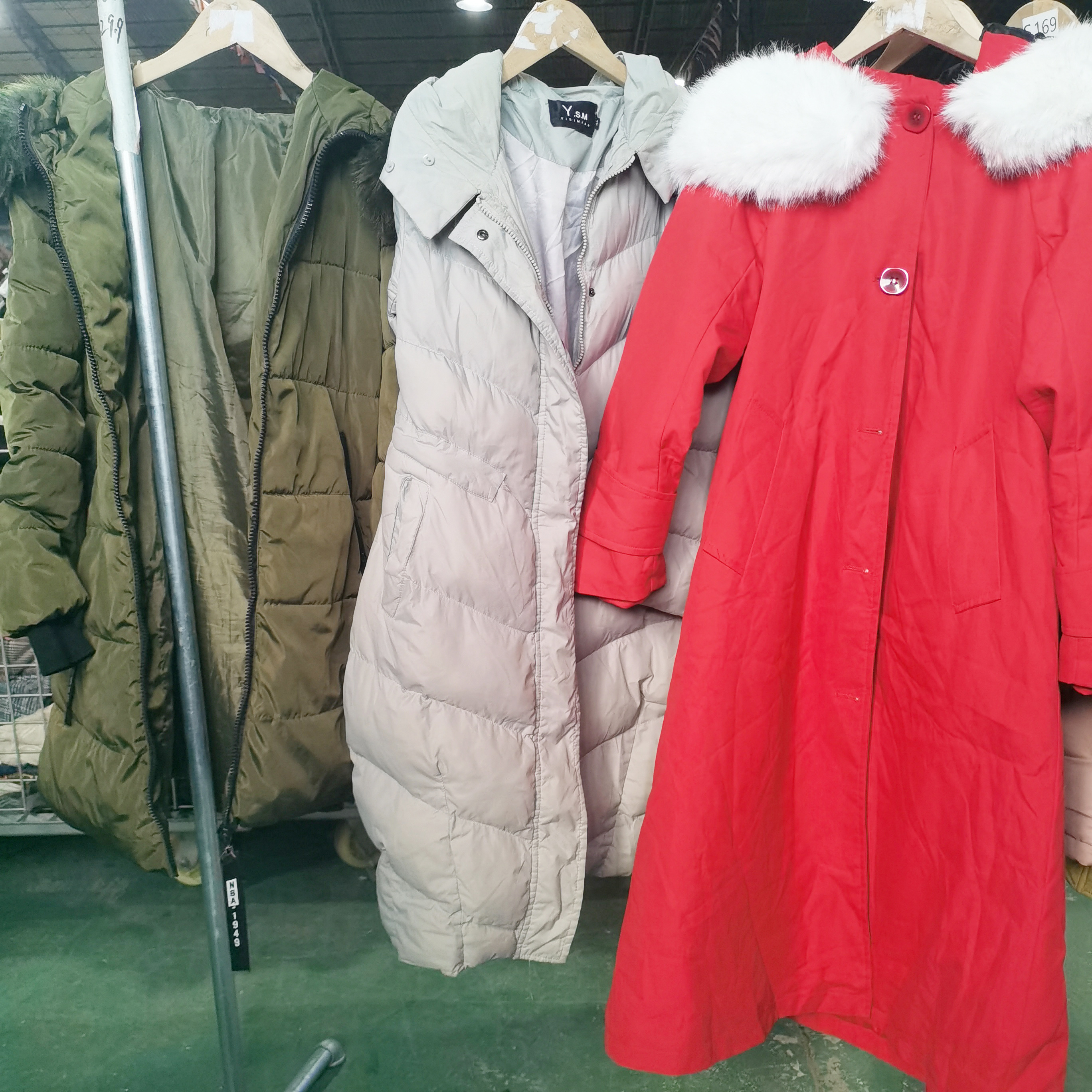 2023 fashionable winter cotton padded clothes second-hand warm Down jacket used clothing bales