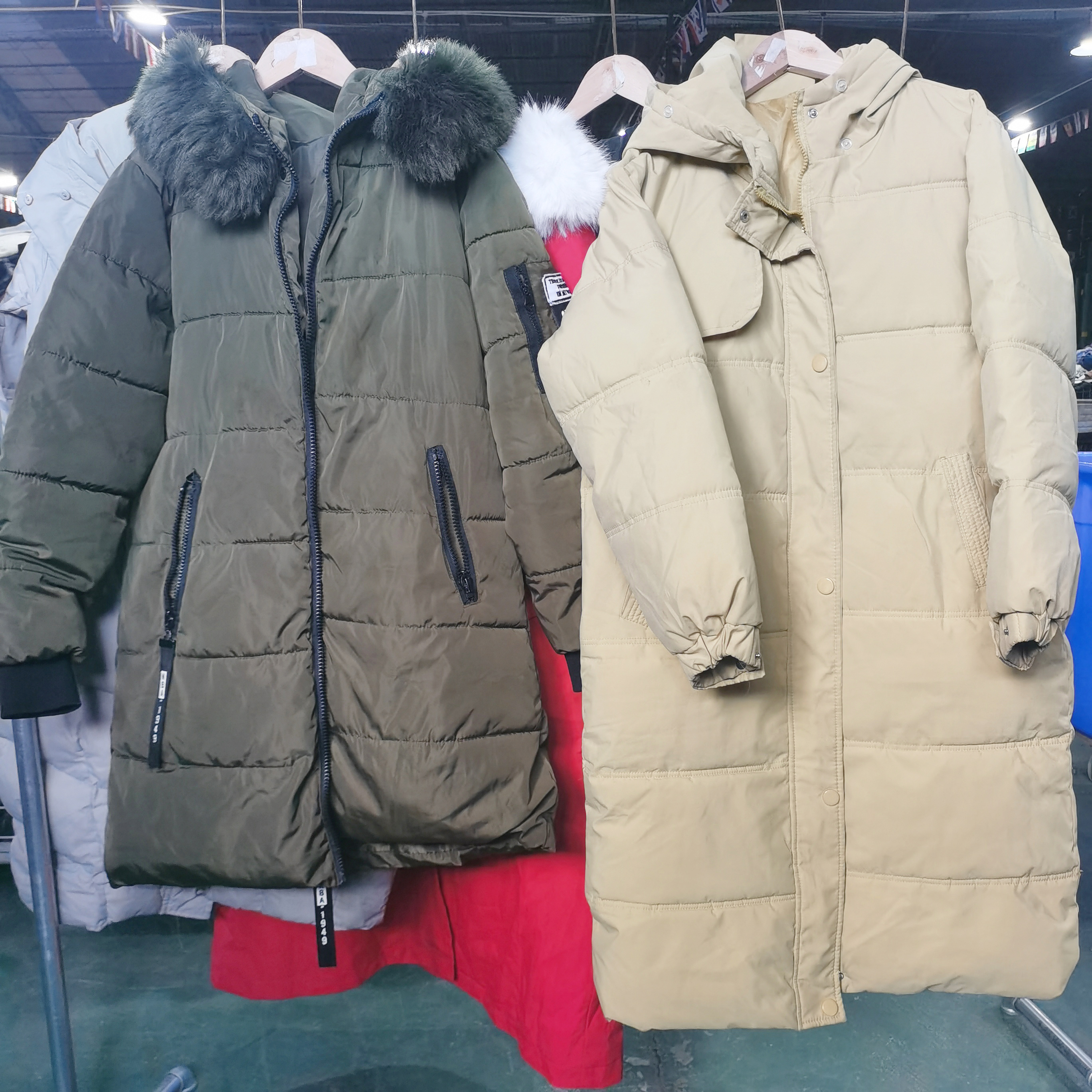 2023 fashionable winter cotton padded clothes second-hand warm Down jacket used clothing bales