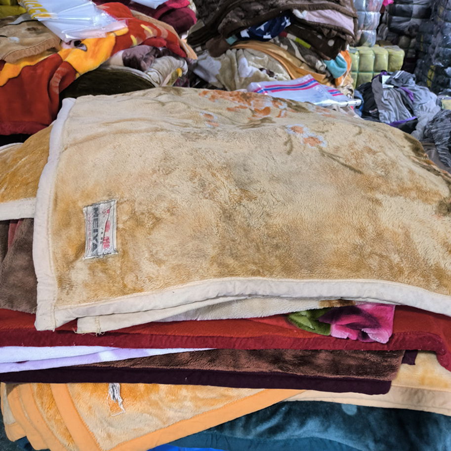 Second Hand Bedsheet Used Bales Grade One Mixed Color Rags Uk Cheap Clothes 100%cotton Old Bedding