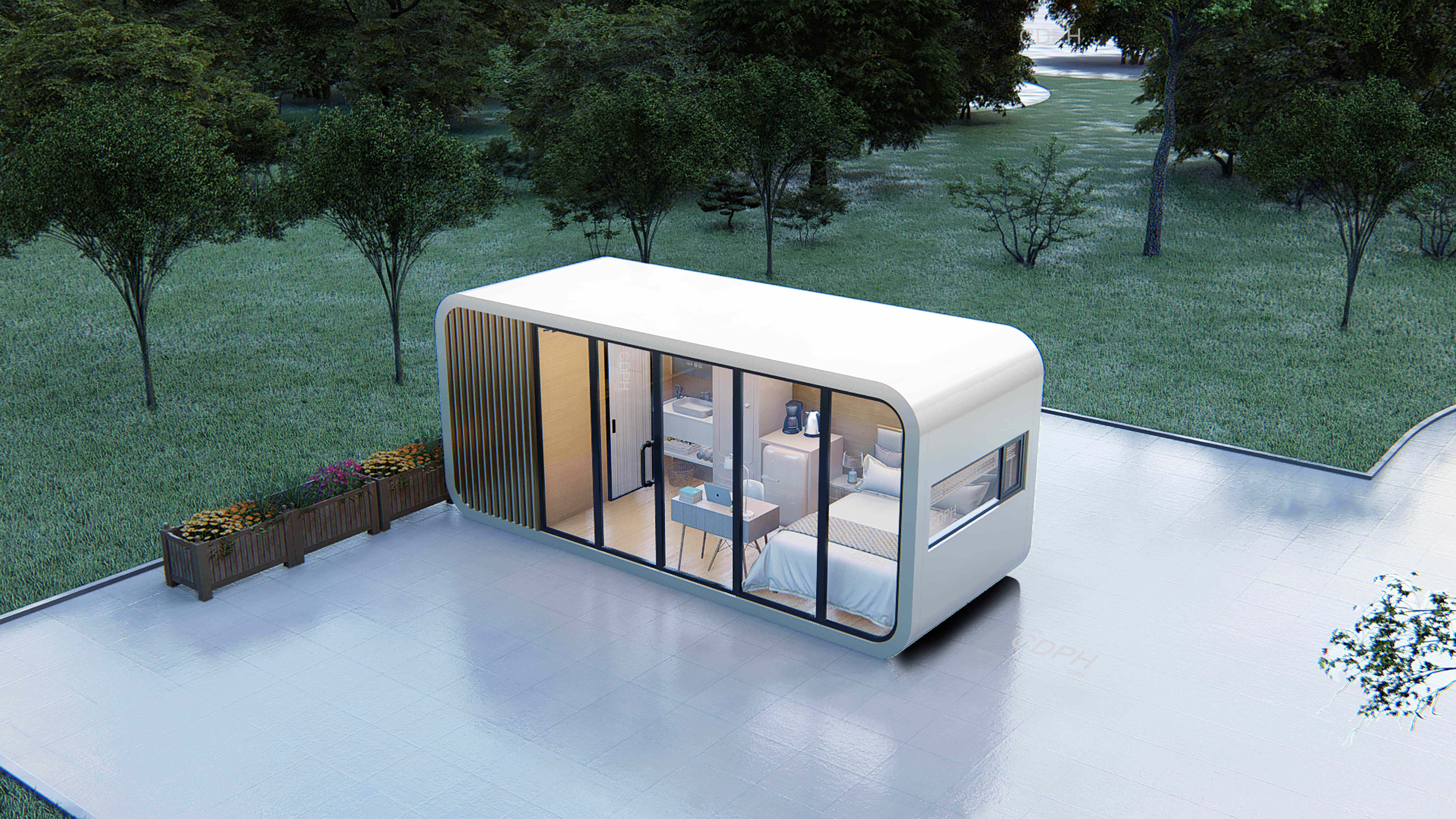 Modern Modular 20ft Pod Movable House Smart Apple Cabin Sleeping Container House