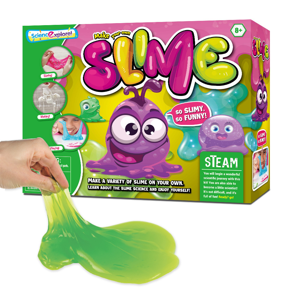 Children's DIY Playdough Slime Science Experiment Toy Set Crystal Mud Foaming Glue slime DIY Handmade For Kids