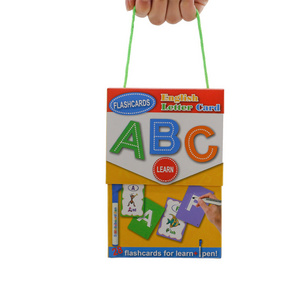 Children's English Alphabet Congnitive Learning Card Erasable Educational Toys For Kids