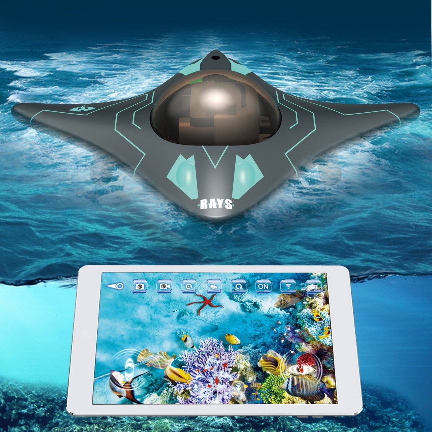 Wifi App Control Submarine Toys With Camera Phone Connect Mini Underwater Spy Rc Boat Toys