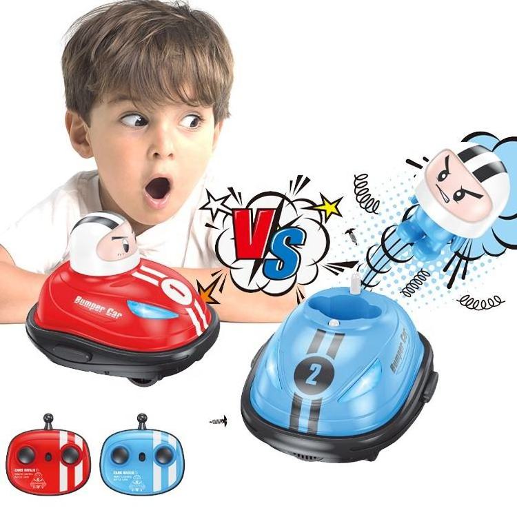 2023 Wholesale Bumper Car Mini Remote Control Ejector Vehicles Head to Head Battle Car With Lights For Kids