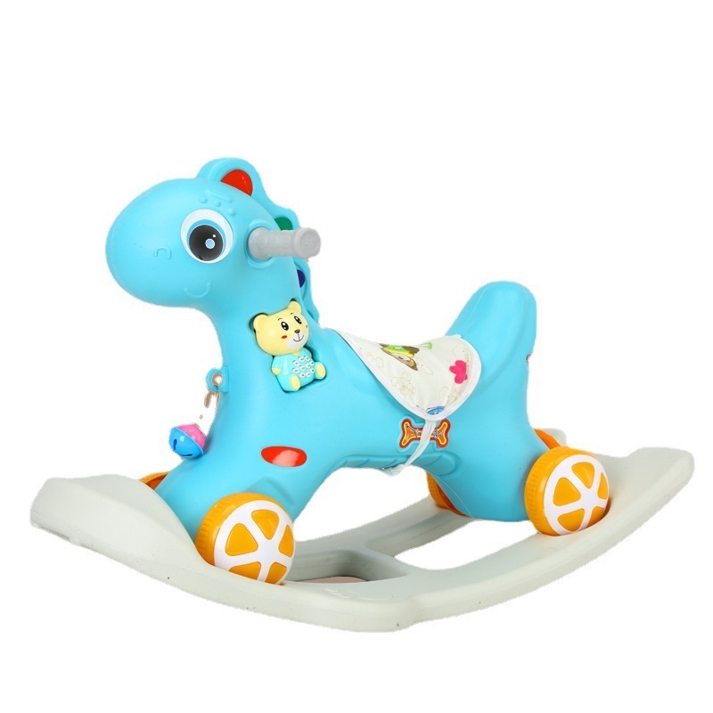 High Quality Plastic Kids Ride On Car Walking Cartoon Toy Riding Horse Cheap Baby Strollers Walkers