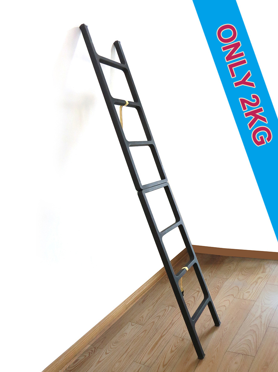 Extremely light weight FRP  ladder (full carbon fiber reinforced with foam sandwich structure)