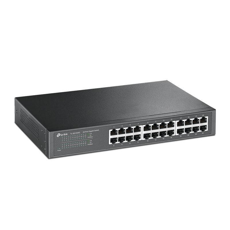 TP-Link TL-SG1024D Switch 24x RJ45 1000Mb/s Rack/Desktop Unmanaged Network Switches tplink