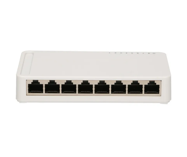 EXTRALINK ENYO 8-PORT GIGABIT DESKTOP SWITCH 8x [10/100/1000M (RJ45)] Power supply included