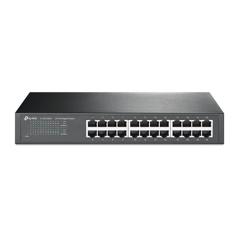 TP-Link TL-SG1024D Switch 24x RJ45 1000Mb/s Rack/Desktop Unmanaged Network Switches tplink