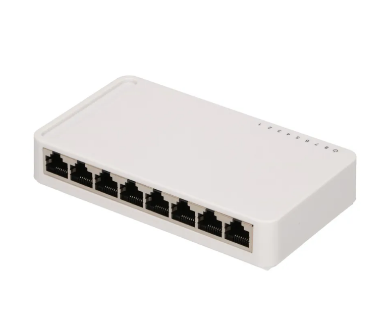 EXTRALINK ENYO 8-PORT GIGABIT DESKTOP SWITCH 8x [10/100/1000M (RJ45)] Power supply included