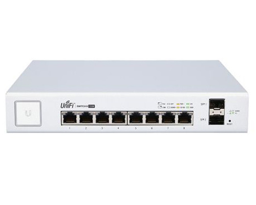 US-8-150W | Switch Gigabit switch 8 Gigabit RJ45 ports 2 SFP ports  Wall-mounting network switches