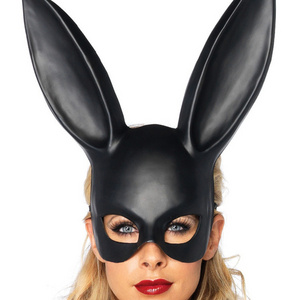 Masquerade Mask Easter PVC Rabbit Mask Sexy Party Rabbit Costume Funny Halloween Rabbit Ears Decoration Plastic Half Bunny Mask