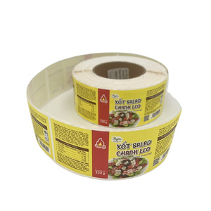 Packaging labels foods sticker sauce bottle labels OEM/ODM manufactory from Viet Nam