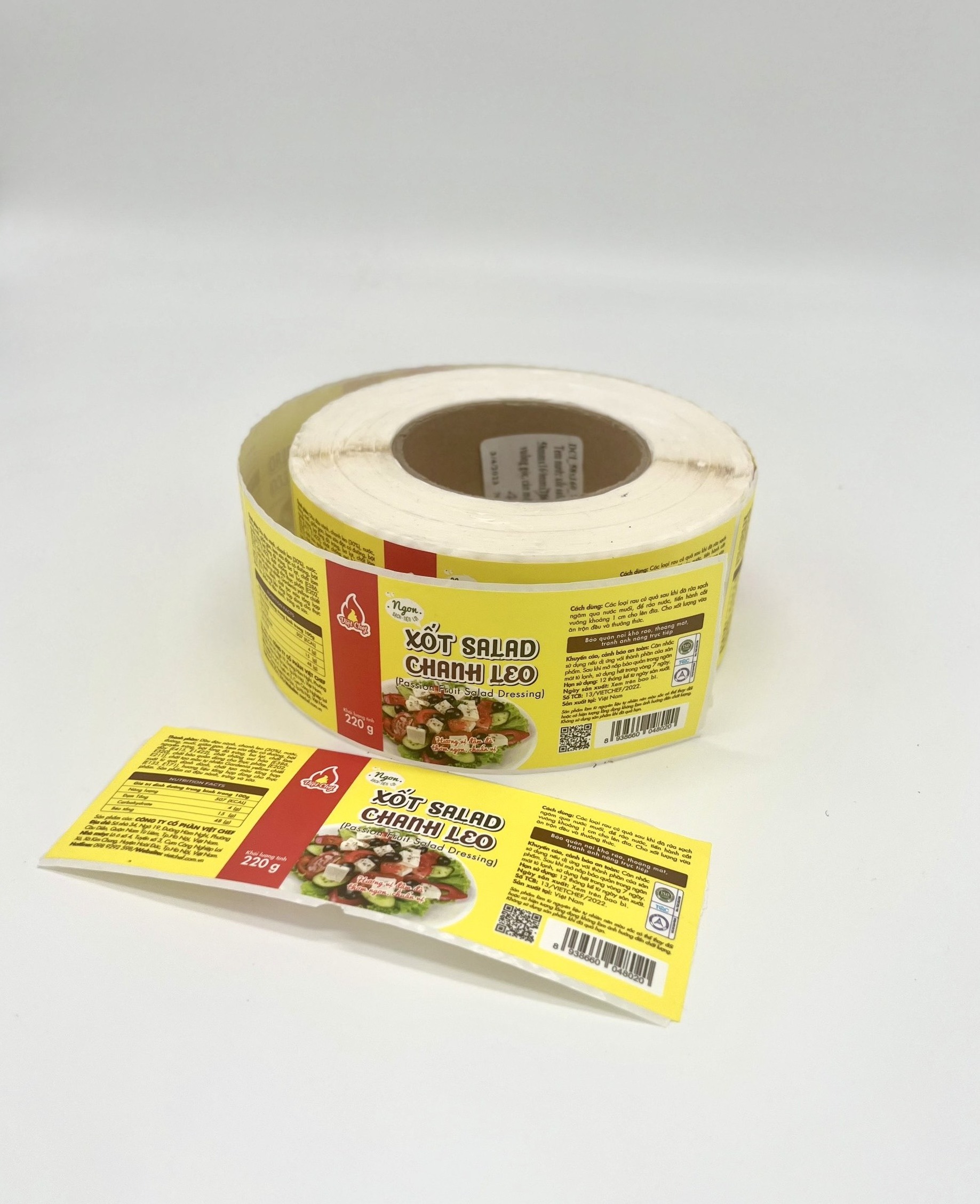 Packaging labels foods sticker sauce bottle labels OEM/ODM manufactory from Viet Nam