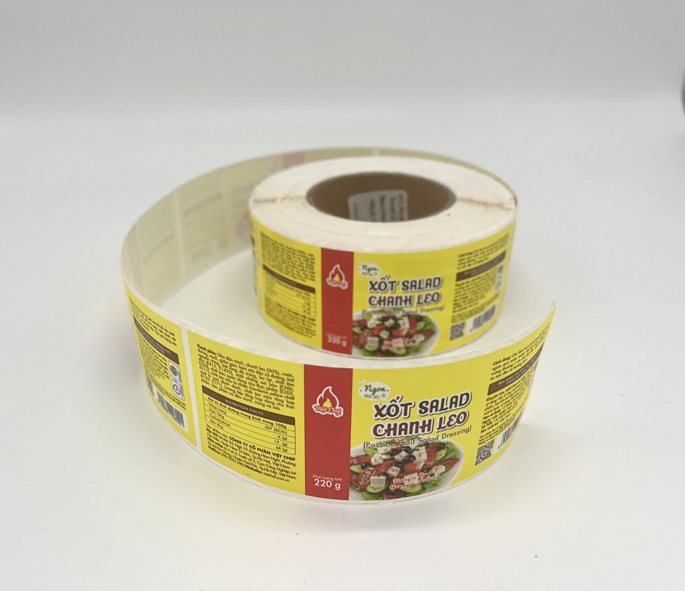 Packaging labels foods sticker sauce bottle labels OEM/ODM manufactory from Viet Nam