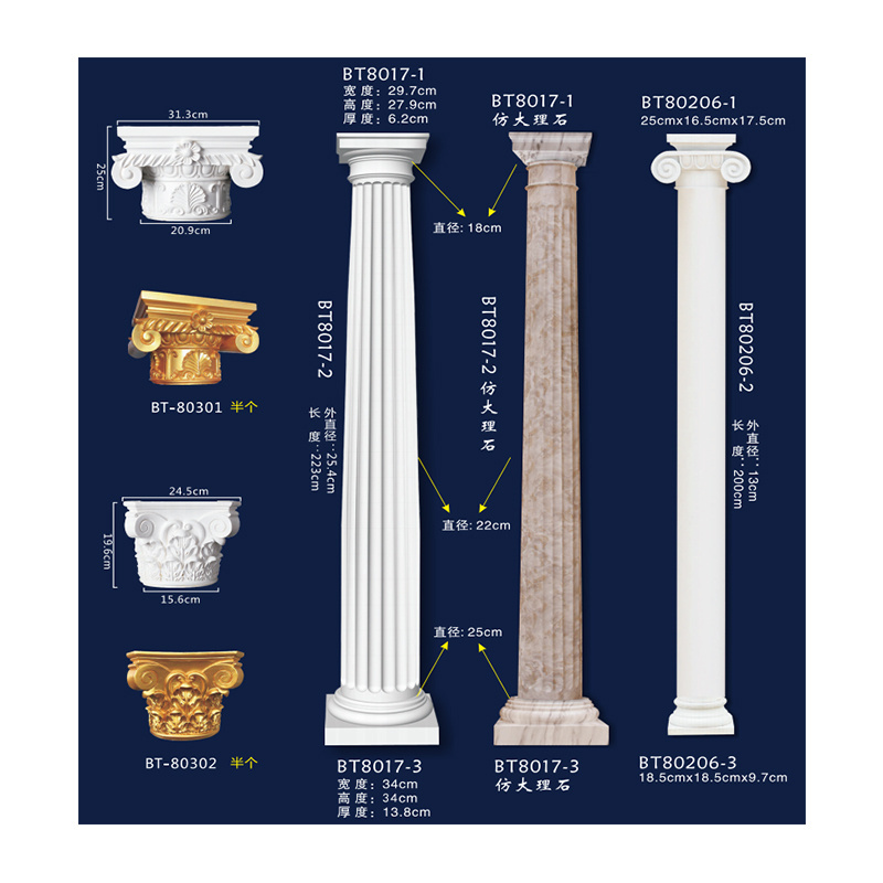 PU Roman column gold pedestals decorative columns decorative pedestals roman pillars column decorating for wedding