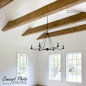 Lightweight PU wooden beam Building Structural Ceiling Beams Faux Wood Beam Architectural Products  by home decorative celling