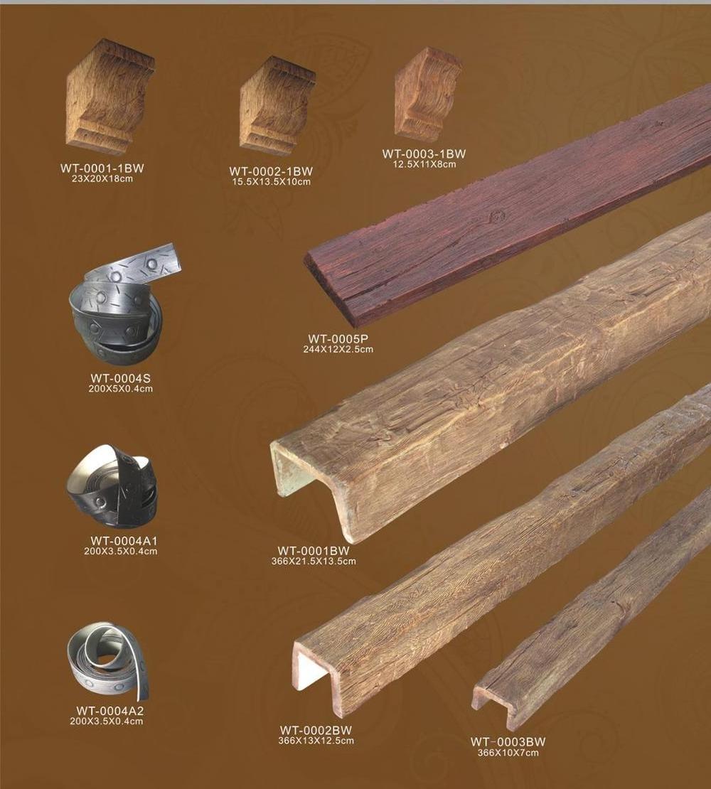 Wholesale Polyurethane PU outdoor indoor beam timber faux beam wood beams for ceiling