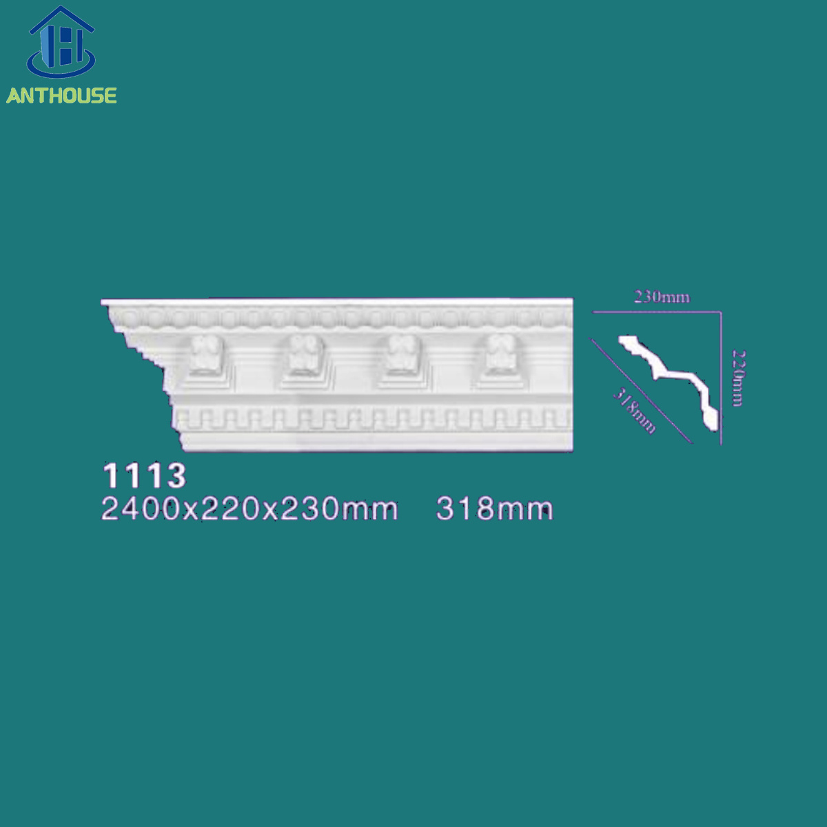 Polyurethane High Density interior wall panel decoration PU cornice building exterior molding Cornice Moulding