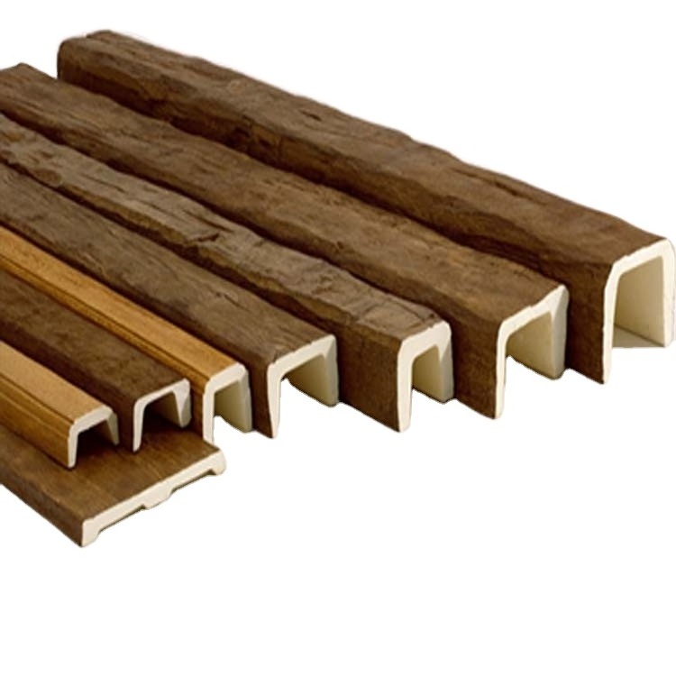 Building Structural faux wood beam ceiling Wooden beams Foam Ceiling Beams for Ceiling Decoration