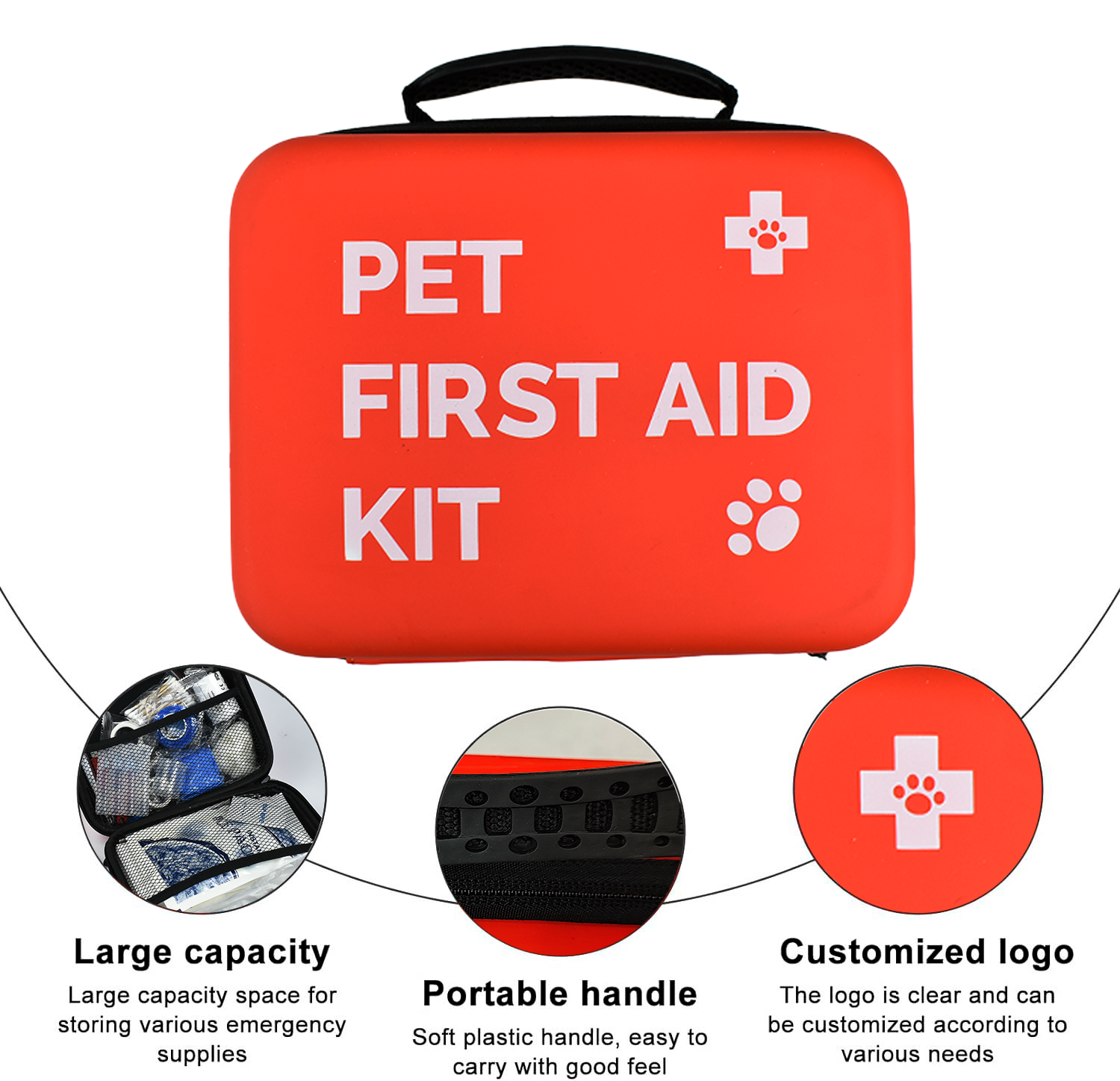 Anthrive Home Outdoor Travel First Aid Kit Eco Wholesale Eva Bag Veterinary Emergency Dog Travel Kit Cat Dog Pet First Aid Kit