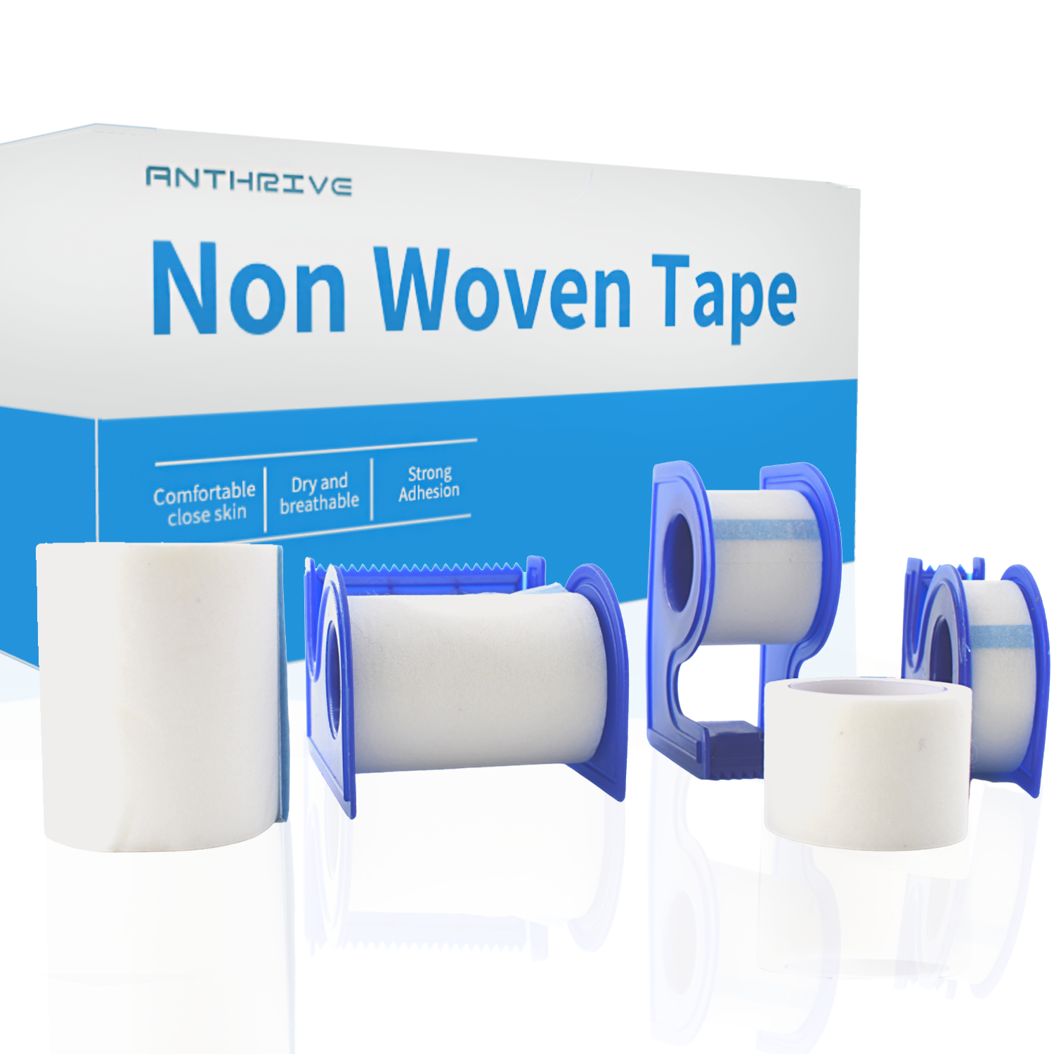 Anthrive Factory OEM Soft Transparent Surgical Waterproof Micropore Medical Adhesive Paper Non Woven Tape