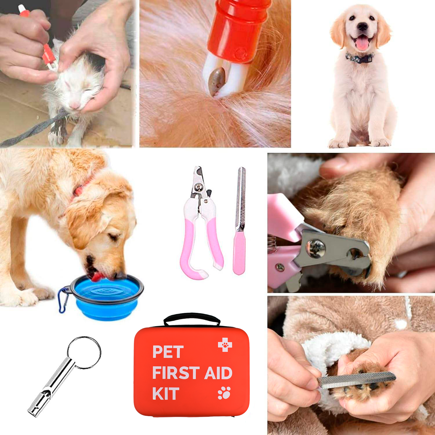 Anthrive Home Outdoor Travel First Aid Kit Eco Wholesale Eva Bag Veterinary Emergency Dog Travel Kit Cat Dog Pet First Aid Kit