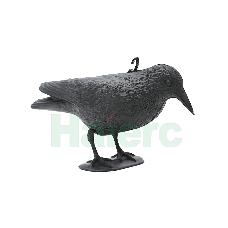 Haierc Outdoor Black Plastic Crow for Hunting