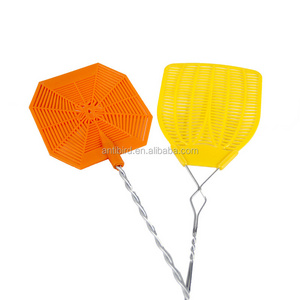 Colorful Plastic with Durable Metal Long Handle fly swatters