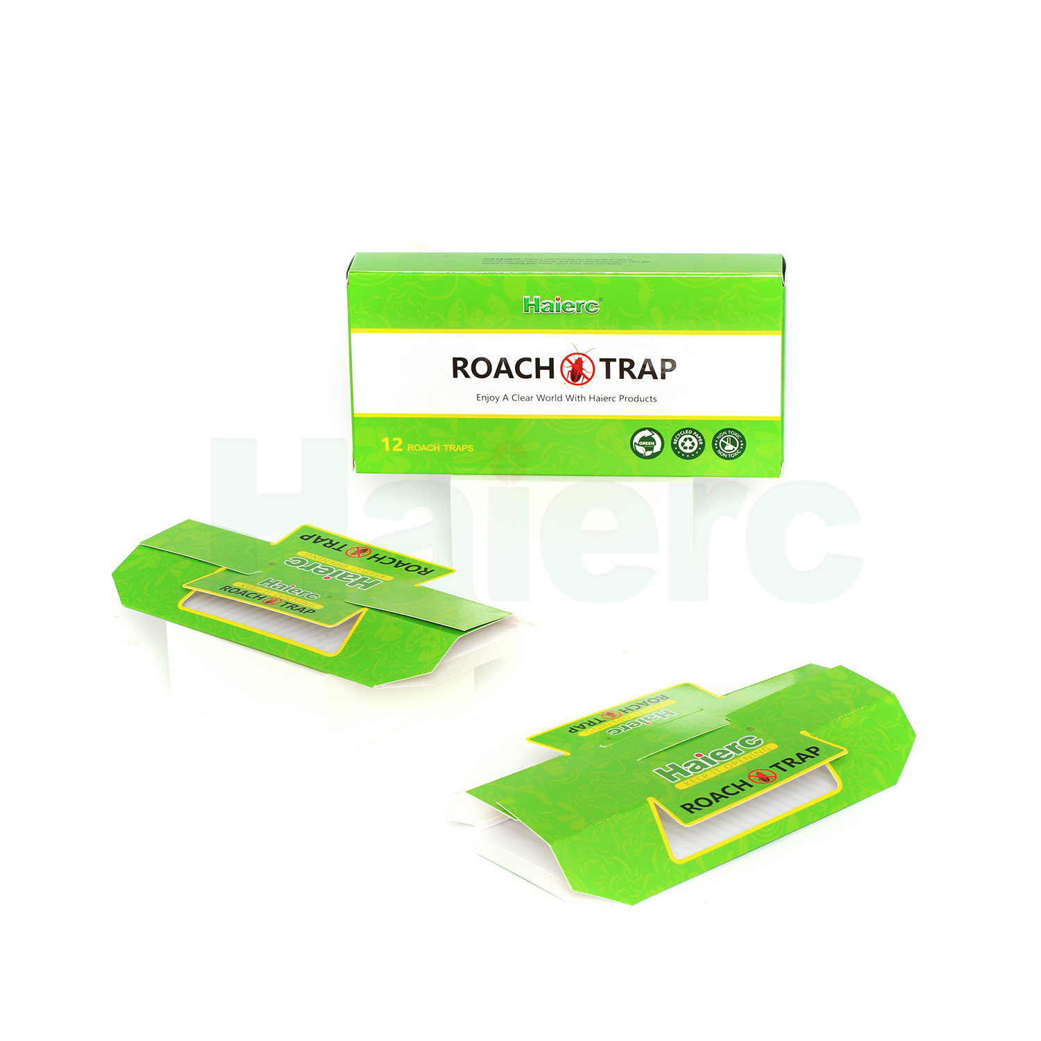 Haierc Household Roach Catcher Cockroach Glue Trap with Bait