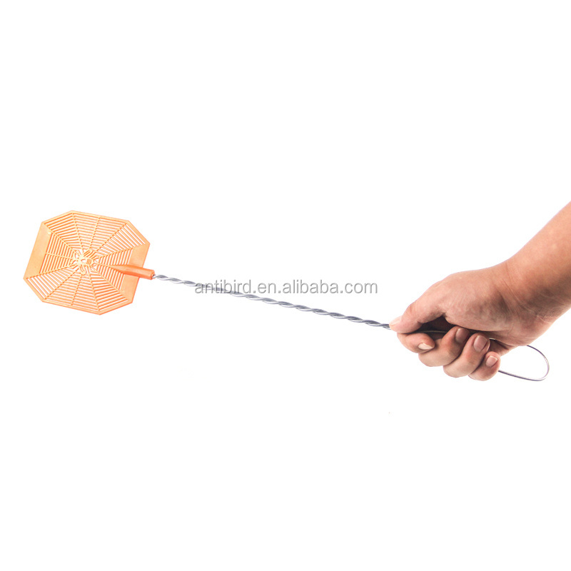 Colorful Plastic with Durable Metal Long Handle fly swatters