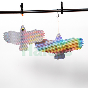 Haierc outdoor garden farm reflective plastic hanging bird reflective owl