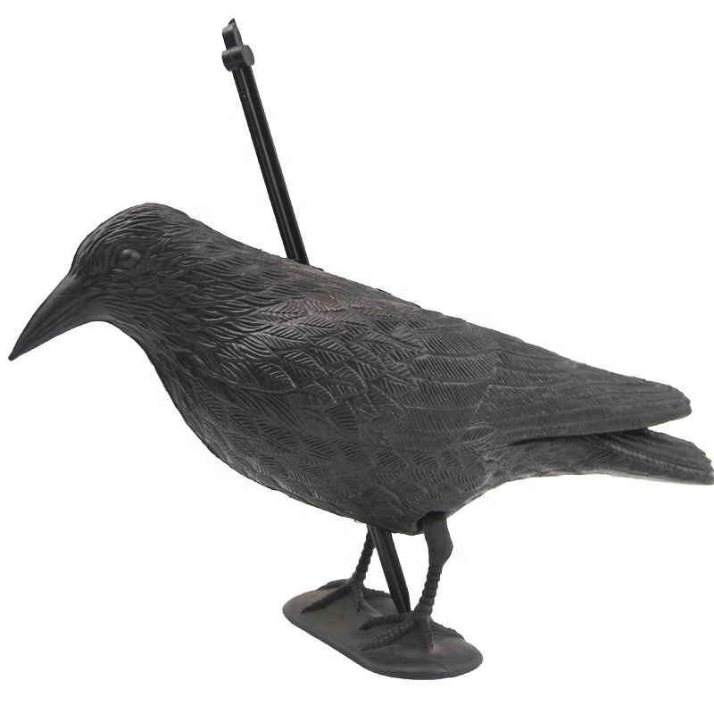 Haierc Wholesale Bird Garden Decoration Plastic Crow for Pest Control