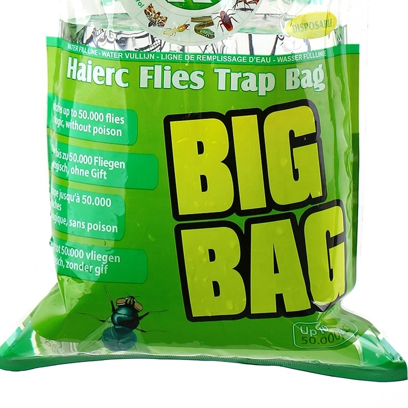 Disposable Big Bag Fly Trap Outdoor Hanging Fly Trap Non-toxic formulation lures flies