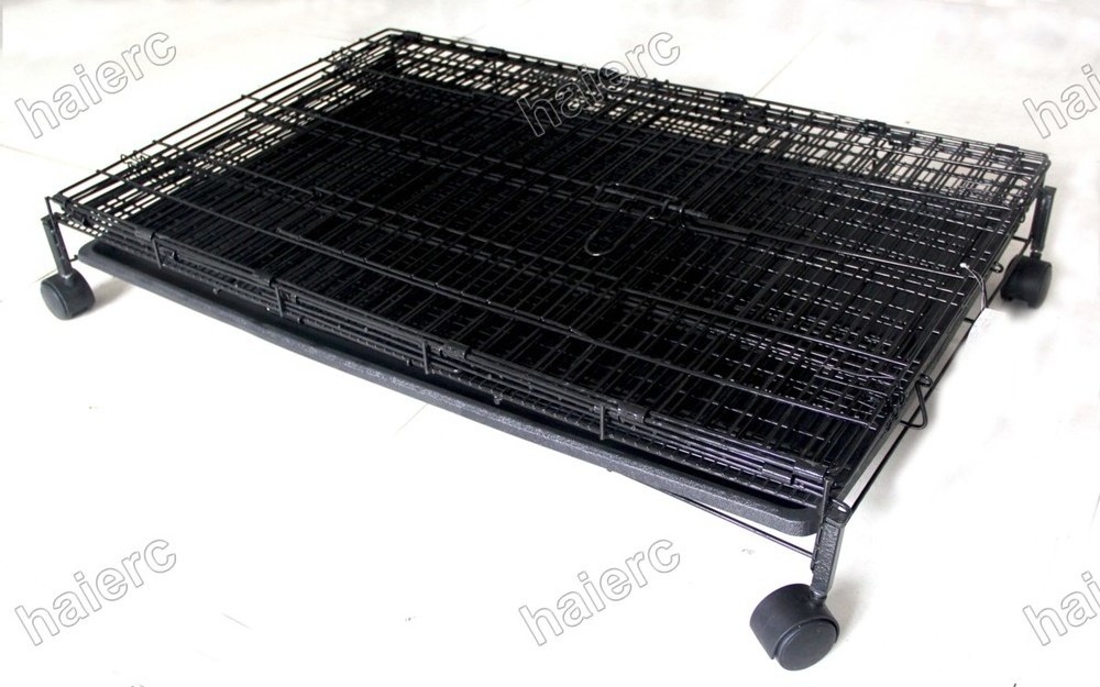 Haierc Foldable Four Levels Cat Cages Dog Kennels Animal Cages With Plastic Tray