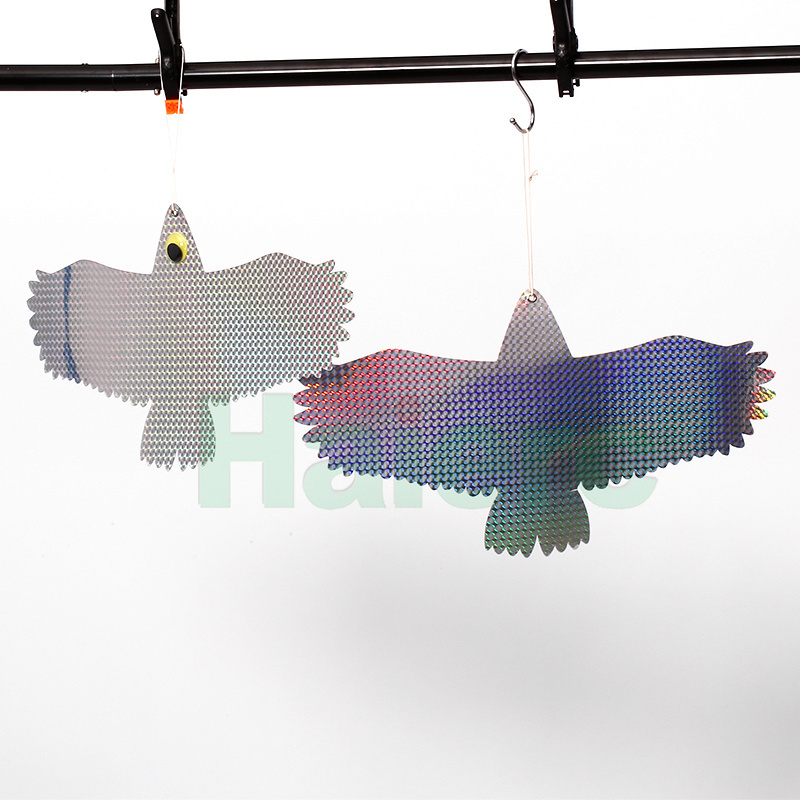 Haierc outdoor garden farm reflective plastic hanging bird reflective owl