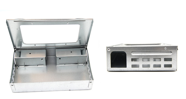 Rodent bait station metal galvanized sheet rat killer With clearly window for multi catch mouse