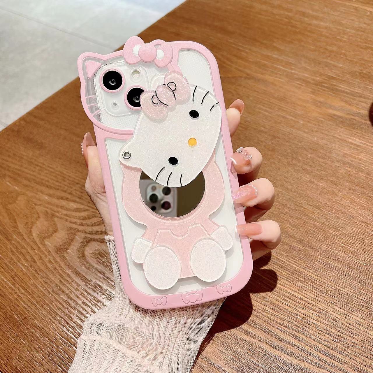 Antiman Hello Cute kitty shockproof mobile-phone-case-mold 3d Silicone mobile phone case for iphone 14 13 pro max xr 12 11