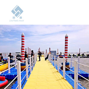 ferry Marina floating pier drive on dock boat lift best sale in China Plastic Products