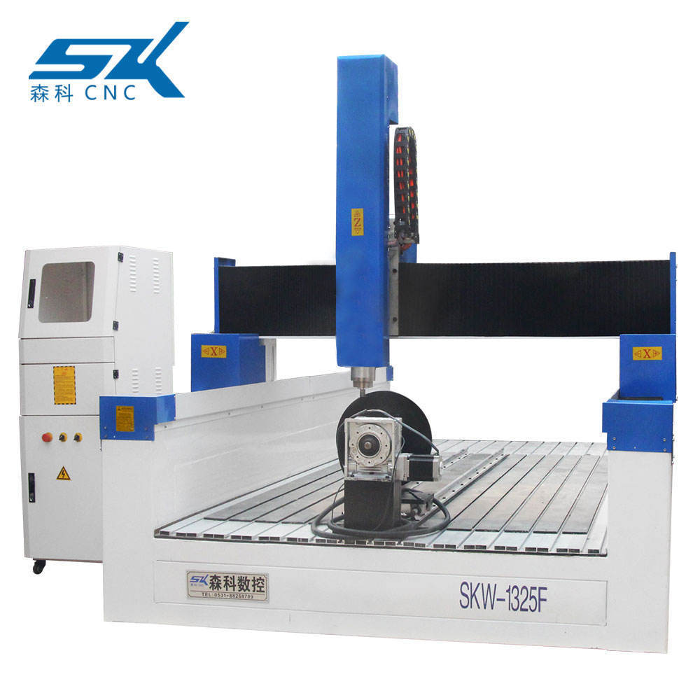 Senke SKW 1325F Wood Foam Spindle Swing 180 Degree 3D Carving 4 Axis 5 Axis CNC Router