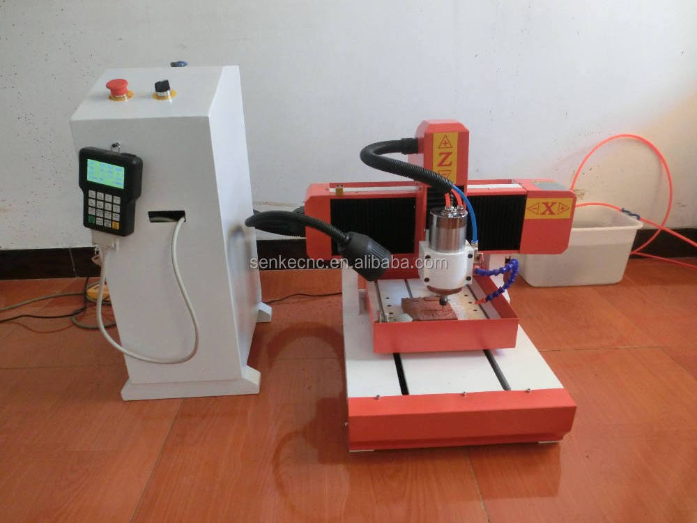 Senke SKM 3030  Mini Small Size Cnc Milling Machine Water Jet Cutting Machine Cutting Metal and Non Metal T-slot Table