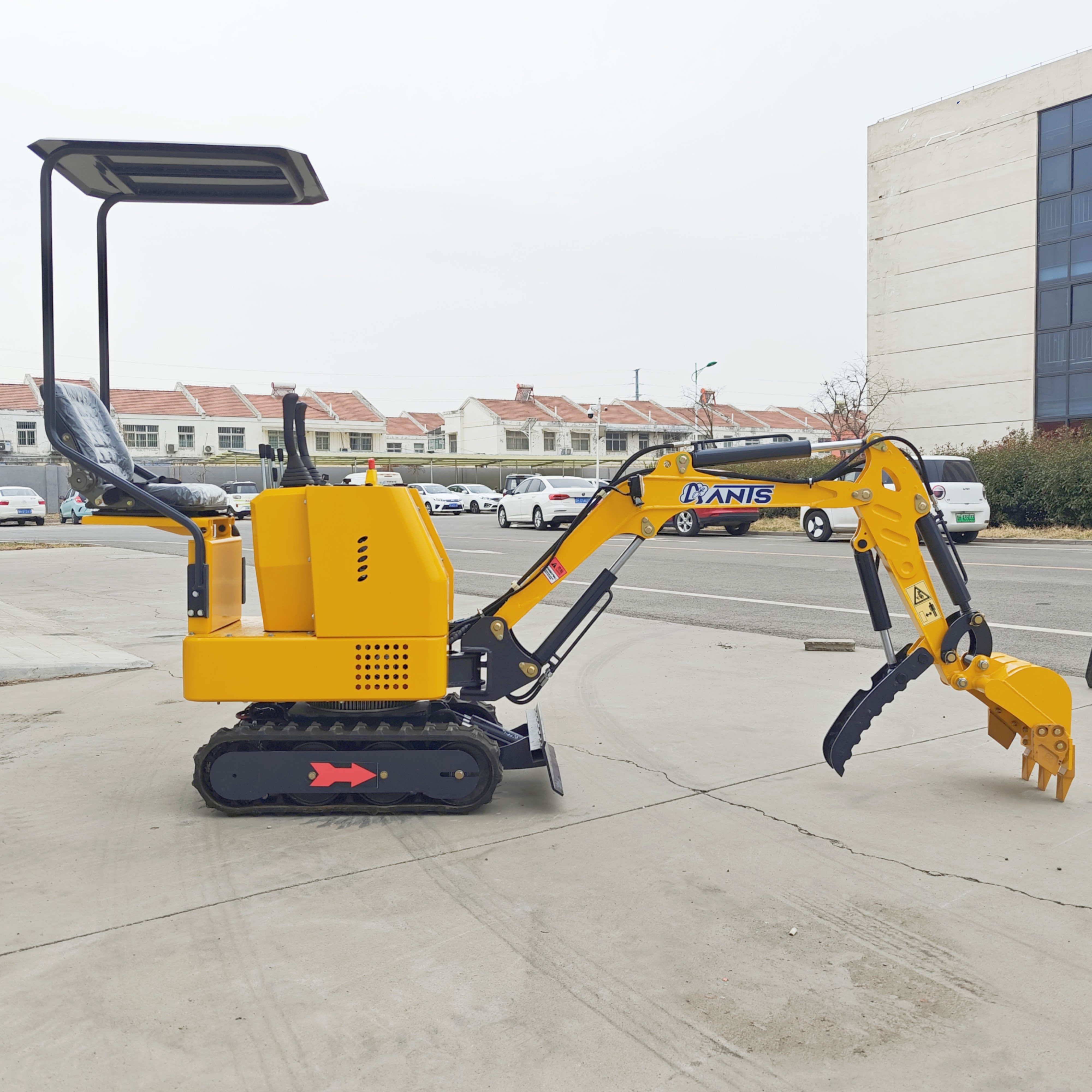 Electric mini Hydraulic Excavators Mini Small Micro Digger Excavator with side swing boom