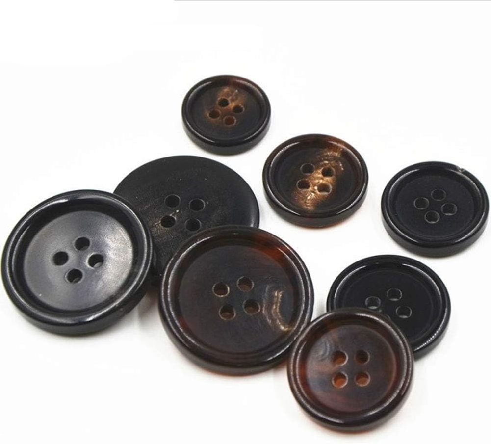 Handmade Product Natural Buffalo Horn Buttons Cheap Price Row Horn Button With Hole Horn Agate Button New Design