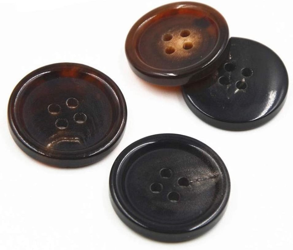 Handmade Product Natural Buffalo Horn Buttons Cheap Price Row Horn Button With Hole Horn Agate Button New Design