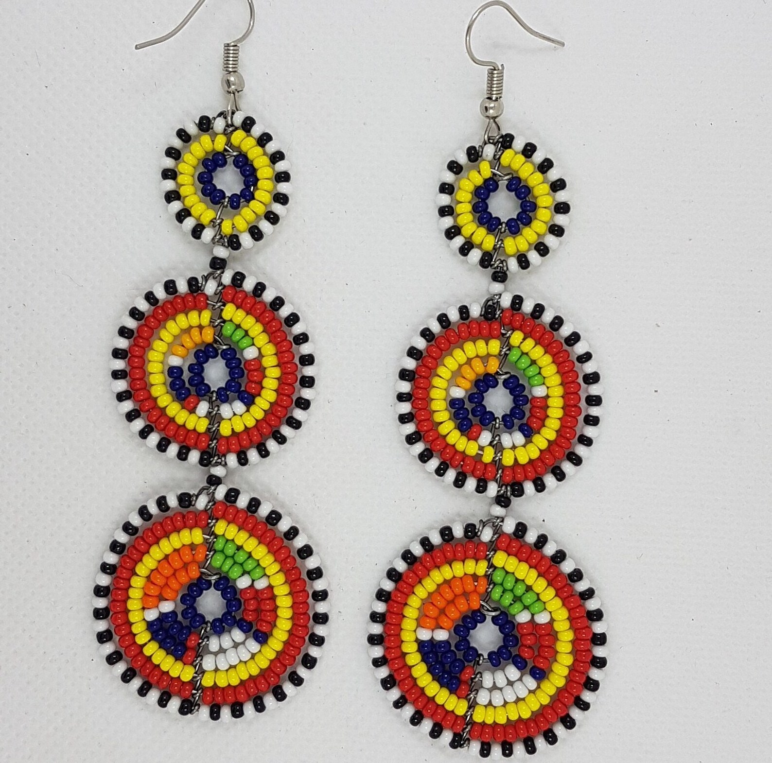 Earrings New Design Fashion Jewelry Boho Ethnic Large Drop Custom Handmade Rice Seed Bead Earrings For Women