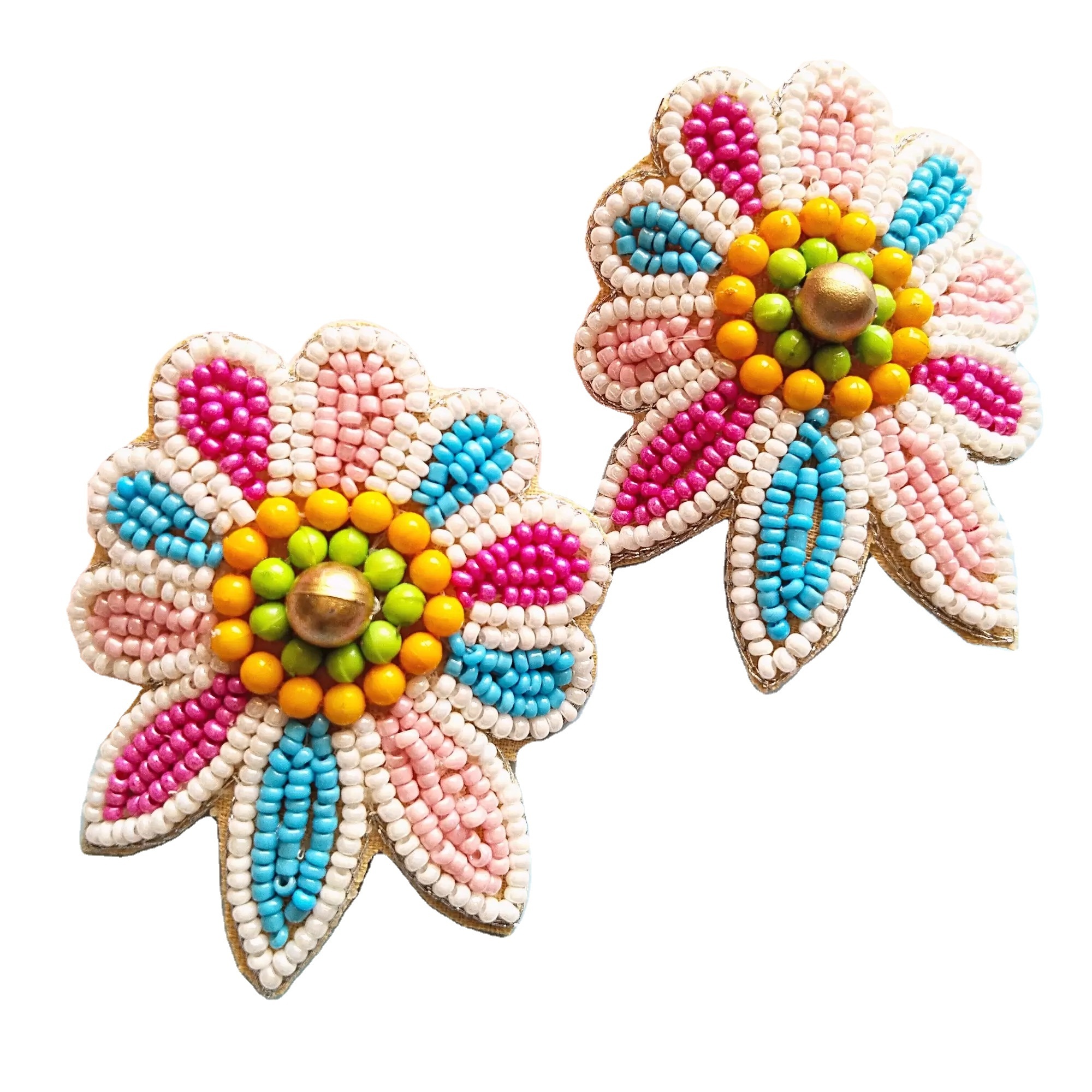 Fashion Jewellery Embroidery Earrings from India Handmade Beaded Earrings for Women and Girls from India  Exporter